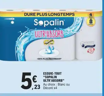E.Leclerc ESSUIE-TOUT "SOPALIN ULTR'ABSORB" offre