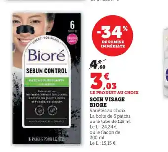 Super U SOIN VISAGE BIORE offre