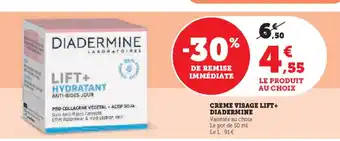 Super U CREME VISAGE LIFT+ DIADERMINE offre