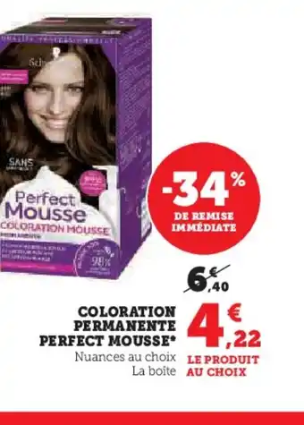 Super U COLORATION PERMANENTE offre