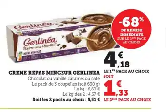 Super U CREME REPAS MINCEUR GERLINEA offre