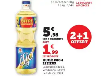 Super U HUILE ISIO 4 LESIEUR offre