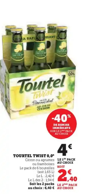 Super U TOURTEL TWIST 0,0° offre