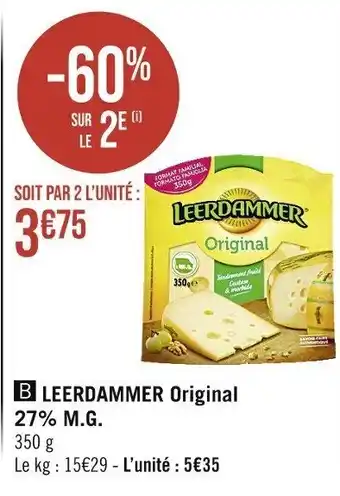 Casino Supermarchés LEERDAMMER Original 27% M.G. offre