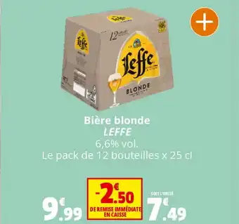 Coccinelle Supermarché Bière blonde LEFFE 6,6% vol. offre