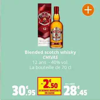 Coccinelle Supermarché Blended scotch whisky CHIVAS offre