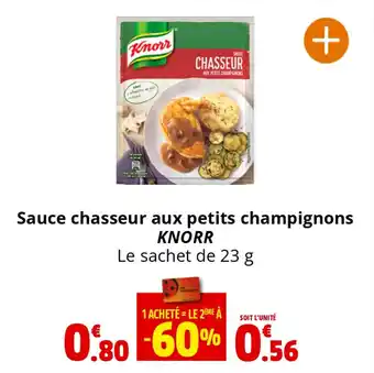 Coccinelle Supermarché Sauce chasseur aux petits champignons KNORR offre