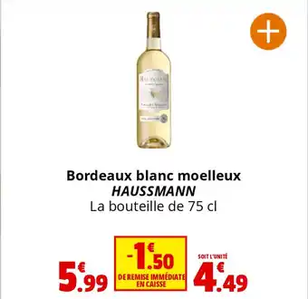 Coccinelle Supermarché Bordeaux blanc moelleux HAUSSMANN offre