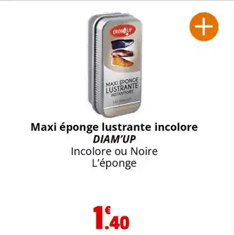 Maxi éponge lustrante incolore DIAM'UP Incolore ou Noire L'éponge