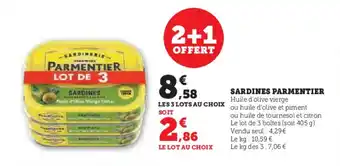 U Express SARDINES PARMENTIER offre