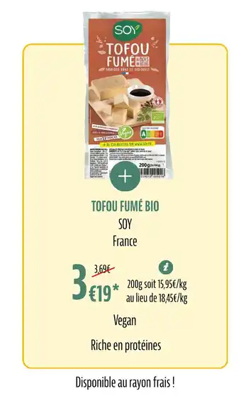 La Vie Claire TOFOU FUMÉ BIO offre