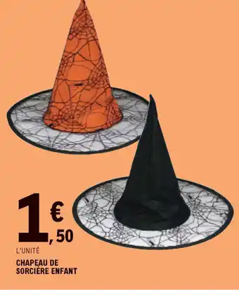 E.Leclerc Chapeau de sorcière enfant offre