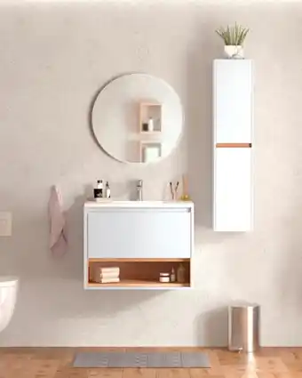 Brico Dépôt ENSEMBLE MEUBLE BIANCA 80 CM offre