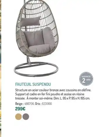 Botanic Fauteuil Suspendu offre