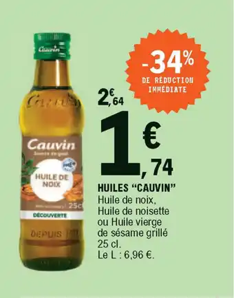 E.Leclerc Huiles "Cauvin" offre
