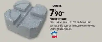 Bricorama Plot de terrasse offre