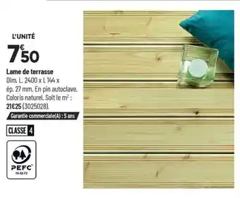 Bricorama Lame de terrasse offre