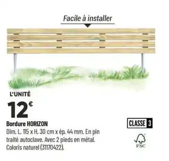 Bricorama Bordure HORIZON offre