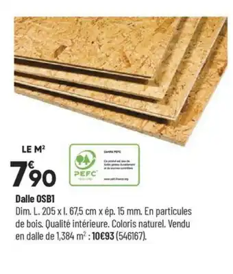 Bricorama Dalle OSB1 offre