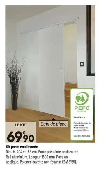 Bricorama Kit porte coulissante offre