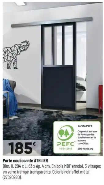 Bricorama Porte coulissante ATELIER offre