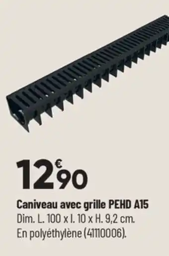 Bricorama Caniveau avec grille PEHD A15 offre