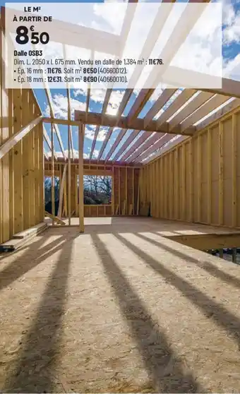 Bricorama Dalle OSB3 offre