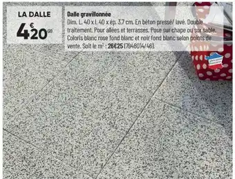 Dalle gravillonnée