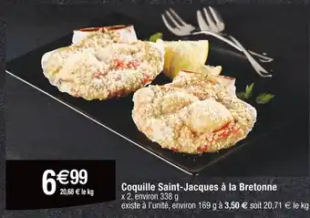 Cora x Carrefour Coquille Saint-Jacques à la Bretonne offre