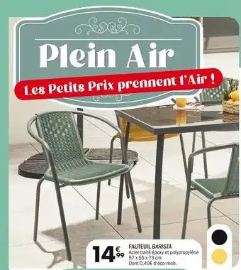 La Foir'Fouille FAUTEUIL BARISTA offre