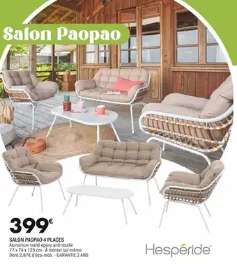 La Foir'Fouille SALON PAOPAO 4 PLACES offre