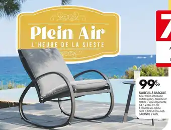 La Foir'Fouille FAUTEUIL À BASCULE offre
