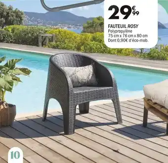 La Foir'Fouille FAUTEUIL ROSY Polypropylène offre
