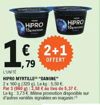E.Leclerc Hipro Myrtille "Danone" offre