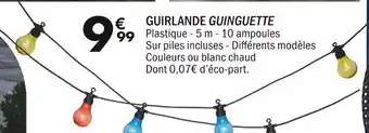 La Foir'Fouille GUIRLANDE GUINGUETTE offre