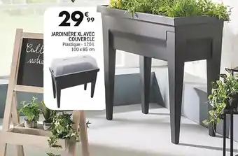 La Foir'Fouille JARDINIÈRE XL AVEC COUVERCLE Plastique 120 L offre