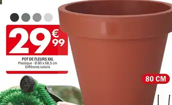 POT DE FLEURS XXL Plastique 080 x 68,5 cm Différents coloris