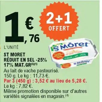 E.Leclerc St Moret réduit en sel offre