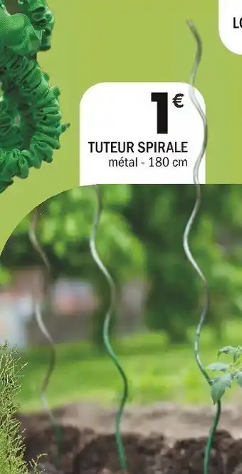 La Foir'Fouille TUTEUR SPIRALE métal - 180 cm offre