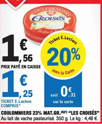 E.Leclerc Coulommiers 23% mat.gr offre