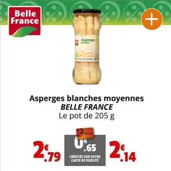 Coccimarket Asperges blanches moyennes BELLE FRANCE Le pot de 205 g offre