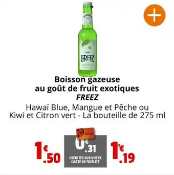 Coccimarket Boisson gazeuse au goût de fruit exotiques FREEZ offre