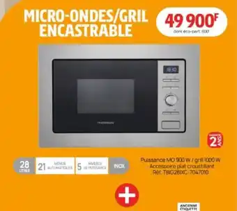 Darty MICRO-ONDES/GRIL 49 900F ENCASTRABLE offre