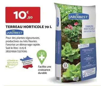 Bricomarché TERREAU HORTICOLE 70 L offre