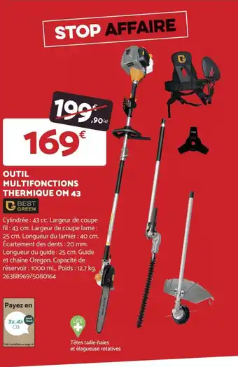 Bricomarché OUTIL MULTIFONCTIONS THERMIQUE OM 43 offre