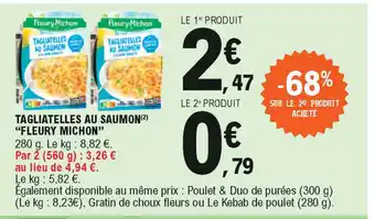 E.Leclerc Tagliatelles Au Saumon offre