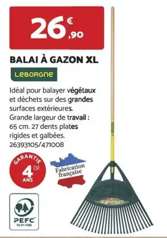 Bricomarché BALAI À GAZON XL offre