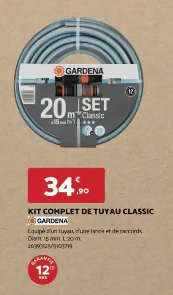 KIT COMPLET DE TUYAU CLASSIC