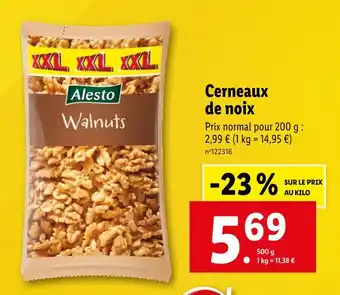 Lidl Alesto Cerneaux de noix offre