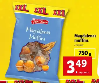 Lidl Maître Jean Pierre Magdalenas muffins offre